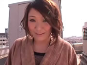 Japanese young woman shaking big tits